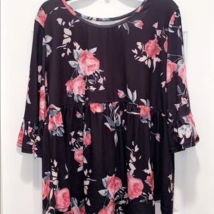 Pink Floral top from Amazon